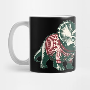 Christmas Triceratops Mug